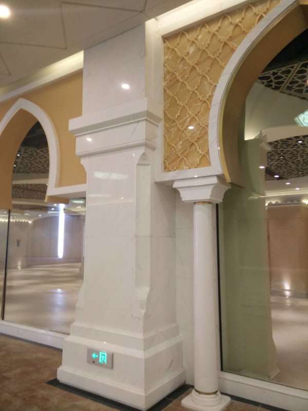 Yashi white marble slab wall floor decor stone