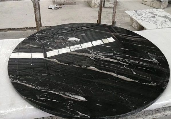 Chinese Black Silver Dragon Marble Slab Stone